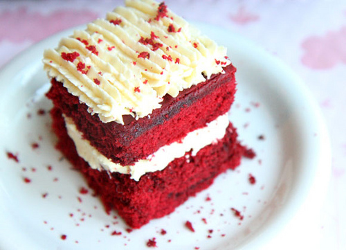 And because my birthday's coming up (or National Day to Be Awesome as I'm referring to it this year), my favorite cake, red velvet, is most definitely on my mind. photo credit: vnysia via photopin cc