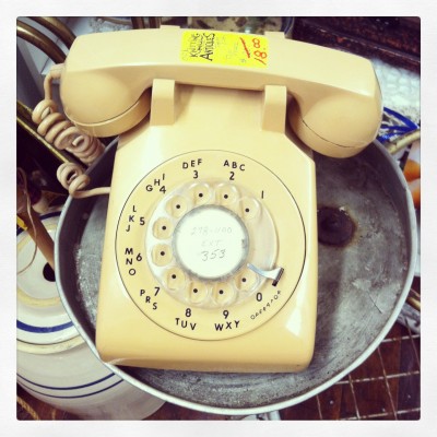 This "antique" phone at the antique store in Chattanooga made me feel old, too.