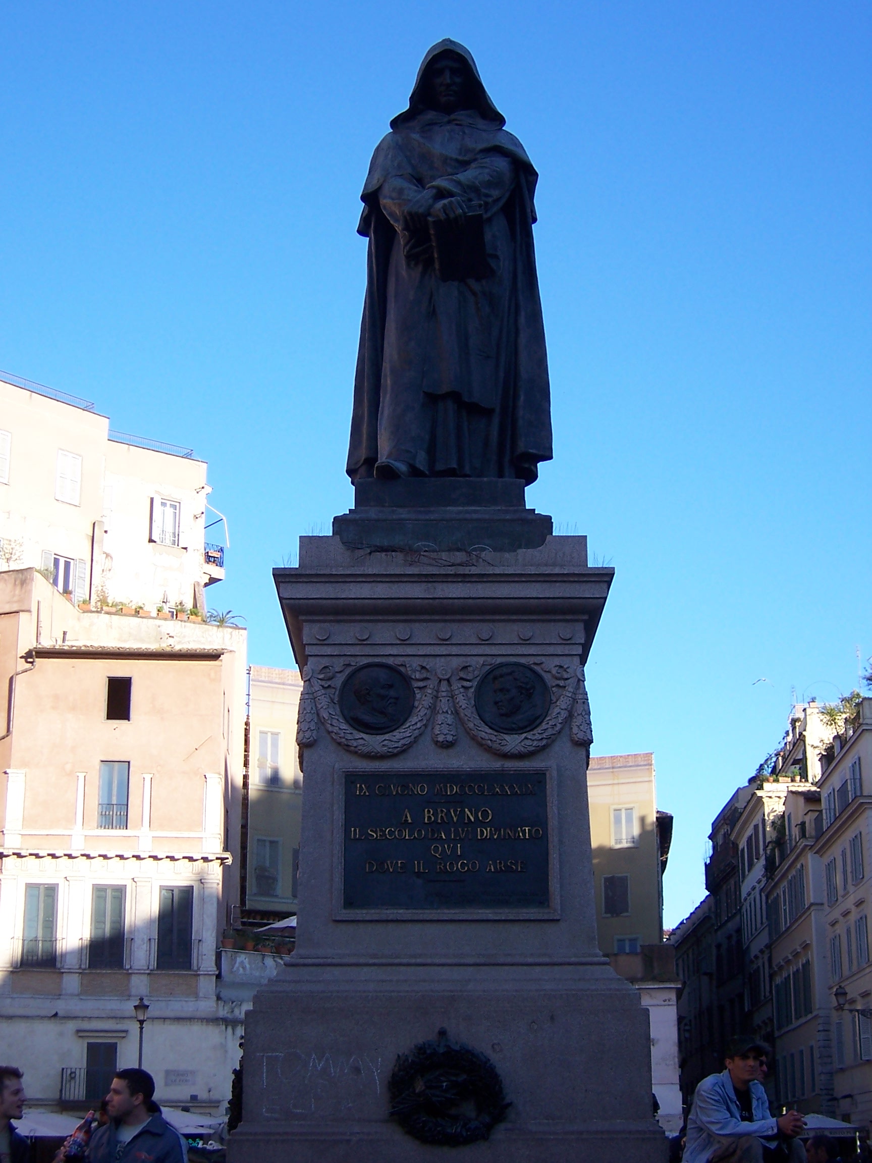 Statue of Giordano Bruno, Campo de' Fiore, Rome, Italy