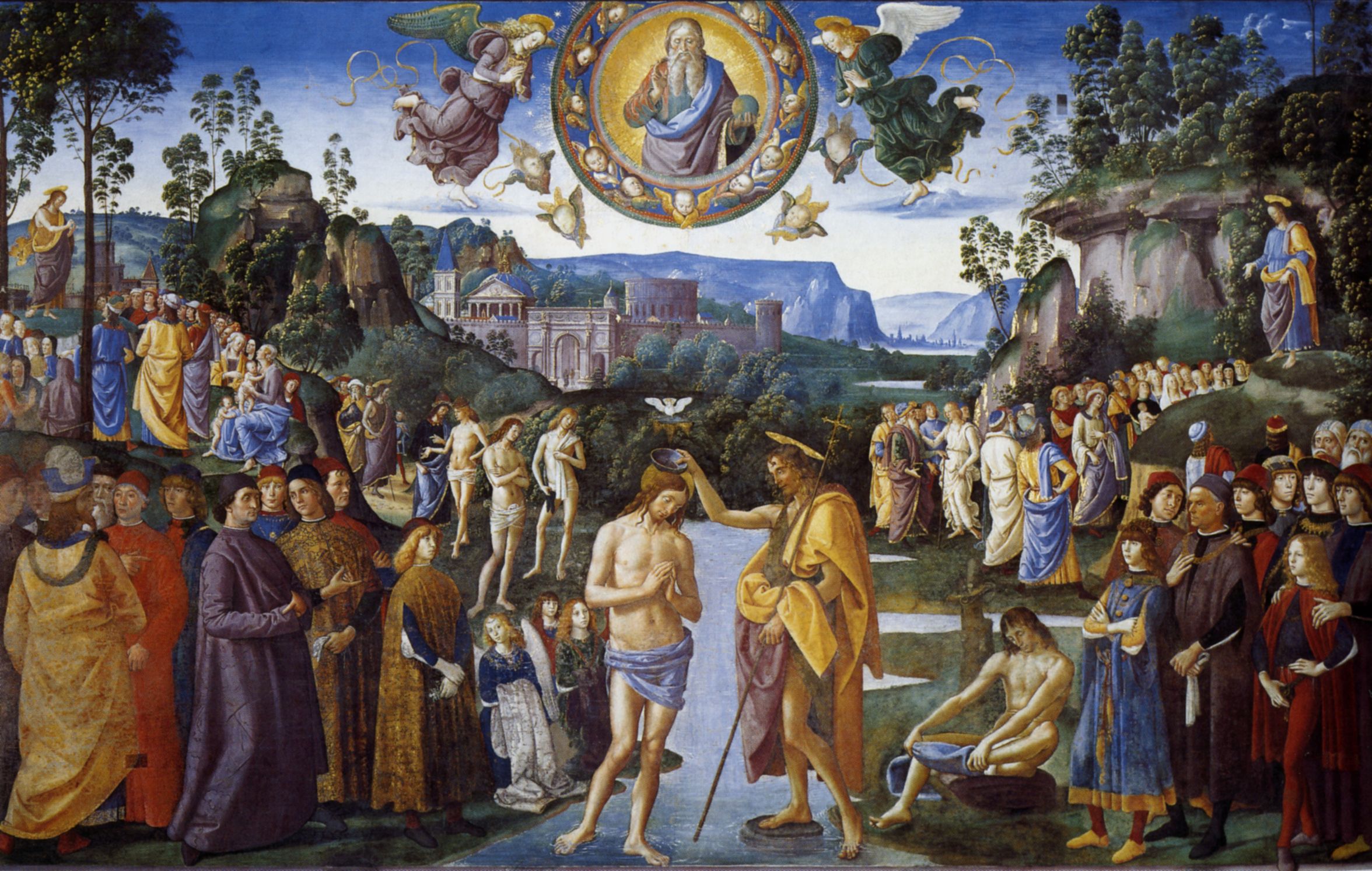 Pietro Perugino, The Baptism of Christ, Sistine Chapel, Rome, Italy