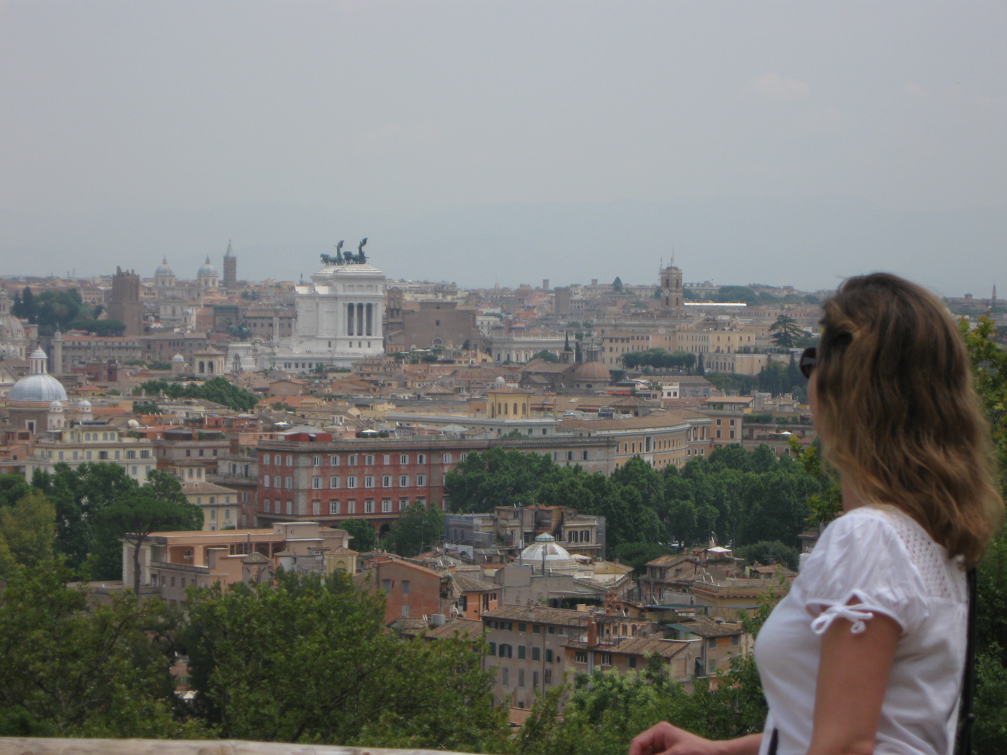 View of Rome from Gianicolo Park, Rome, Italy